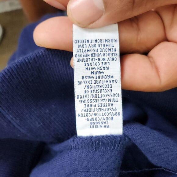 Ralph Lauren Polo Sweater Men XL Pullover Qaurter Zip PRL Gold logo French Navy - Picture 5 of 9